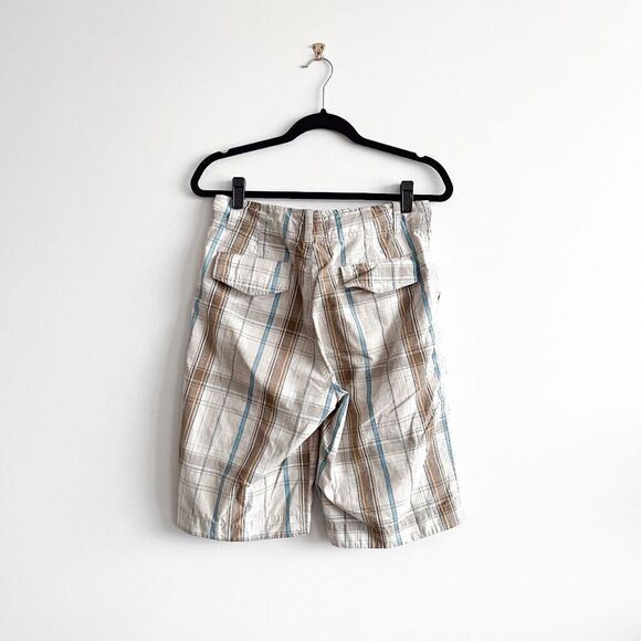 Levi's Mens Shorts Authentic Red Tab Plaid Pattern Zip Casual Multicolored Sz 31 - Picture 2 of 9